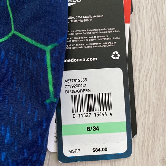 Speedo Racing Cut Endurance Swimming Suit - Picture 2 of 7